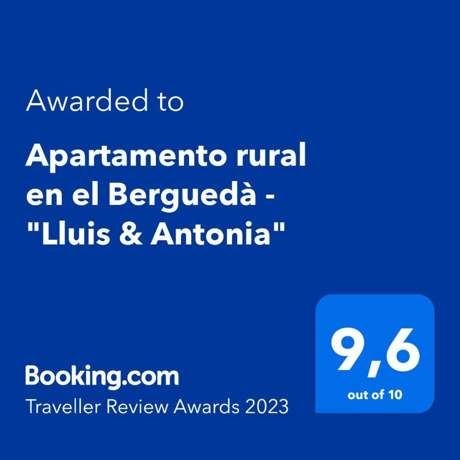 Apartamento rural en el Berguedà - Lluis&Antonia Sant Jordi de Cercs Extérieur photo