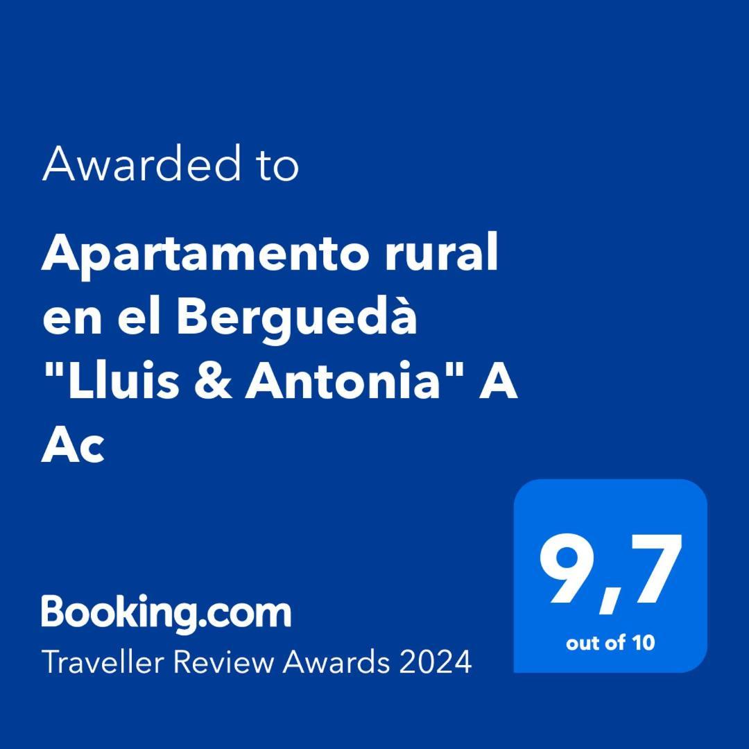 Apartamento rural en el Berguedà - Lluis&Antonia Sant Jordi de Cercs Extérieur photo